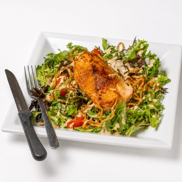 Blackened Salmon Salad.